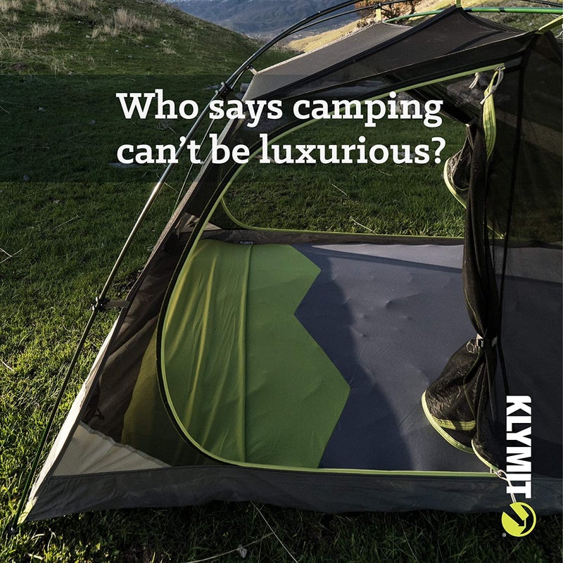 Klymit Static V Sheet, Sleeping Pad Cover, Green/Gray, Double - Image 3